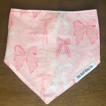 Pretty Pink Bow Bandana