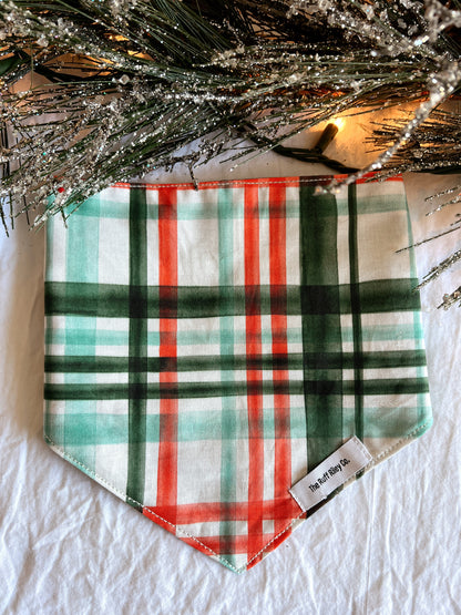 Christmas Plaid Bandana